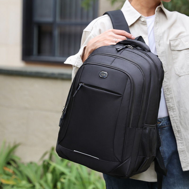 2024 nuevo estilo de alta sensación de hombre mochila de negocios mochila de computadora portátil de moda simple bolsa de estudiantes casuales