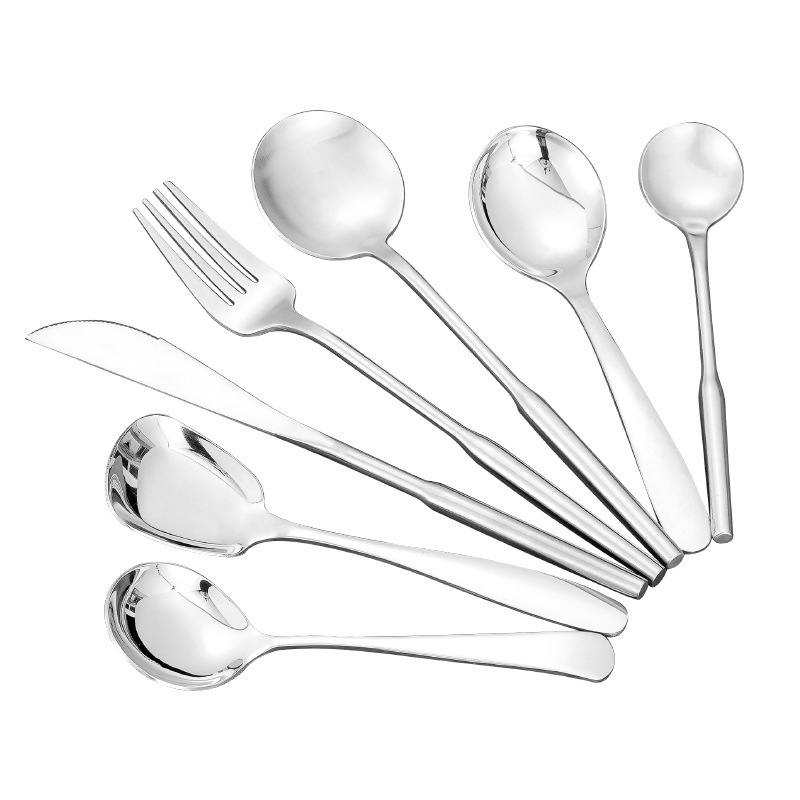 ステンレス304ナイフフォークスプーン食器セット食器如意平口ネット赤ステーキナイフ果物デザートコーヒースプーン|undefined