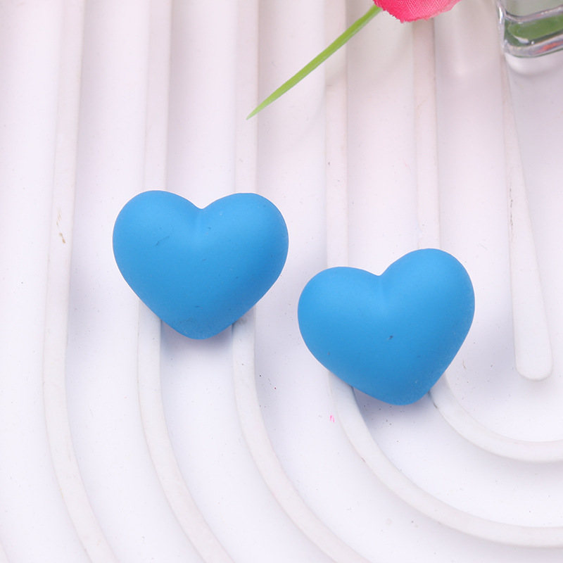 6g Weight 304 Stainless Steel Ear Needle Material Ear Studs Classification 1 Pair Quantity Casual Occasion Acrylic Material Heart Shape Pattern Women's Gender 1 Pair Heart Shape Arylic Ear Studs 3