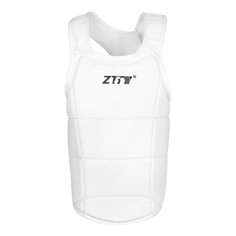 ZTTY karate Sanda protector de pecho adultos niños blanco y azul protector de pecho ligero armadura protectora karate protector de pecho al por mayor