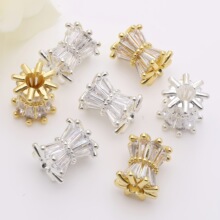 18k��ɫ΢��ʯ����С�U��Ͱ������朴������diy�Ʒ������l