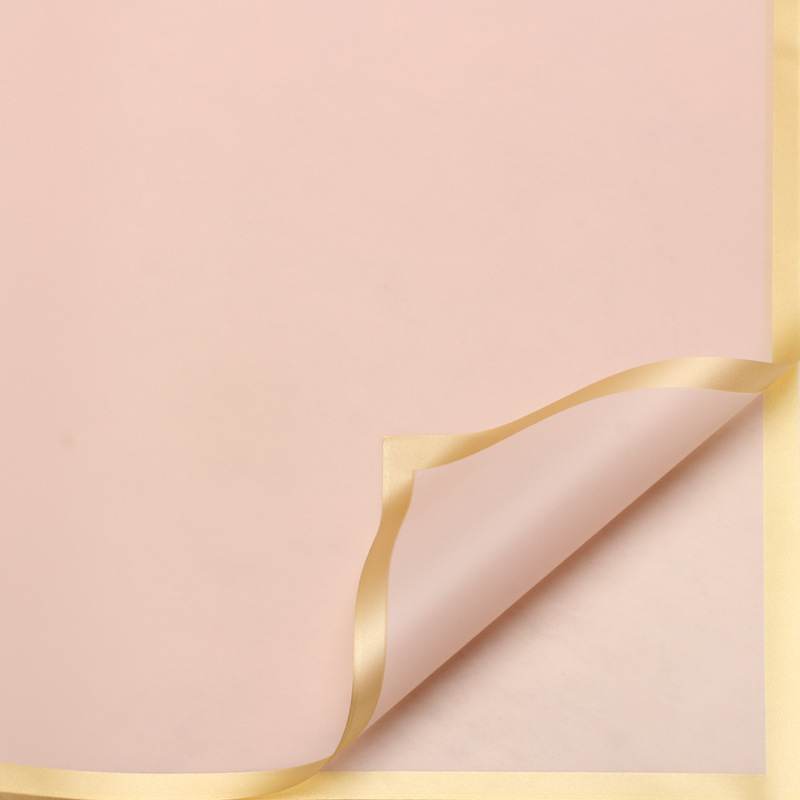 Roland New Golden frontera jalea película de la flor material de papel de embalaje impermeable de gama alta Flor de papel de embalaje ramo de flores tienda de flores