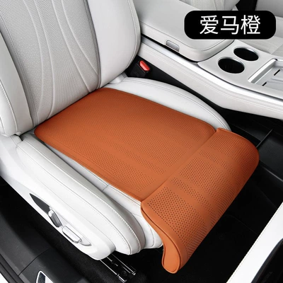 Car Seat Cushion for All Seasons, Seat Leg Rest Extension, Extended and Installed Main Driver's Integrated Leg Rest Travel Artifact (Seat cushion, seat cover) - single-leg-rest-cushion-emma-orange