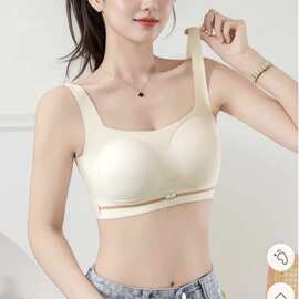 美背9915#轻薄高弹M-2XL固定杯无痕美背文胸舒适透气上托尾货批发