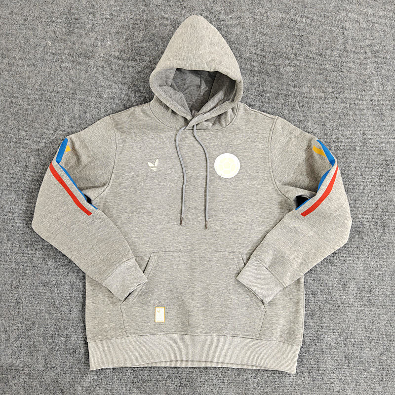 100 Anniversary fleece-lined Sweater Men's Sports Leisure Pure Cotton Pullover Thickened Coat Hooded Autumn and Winter Top