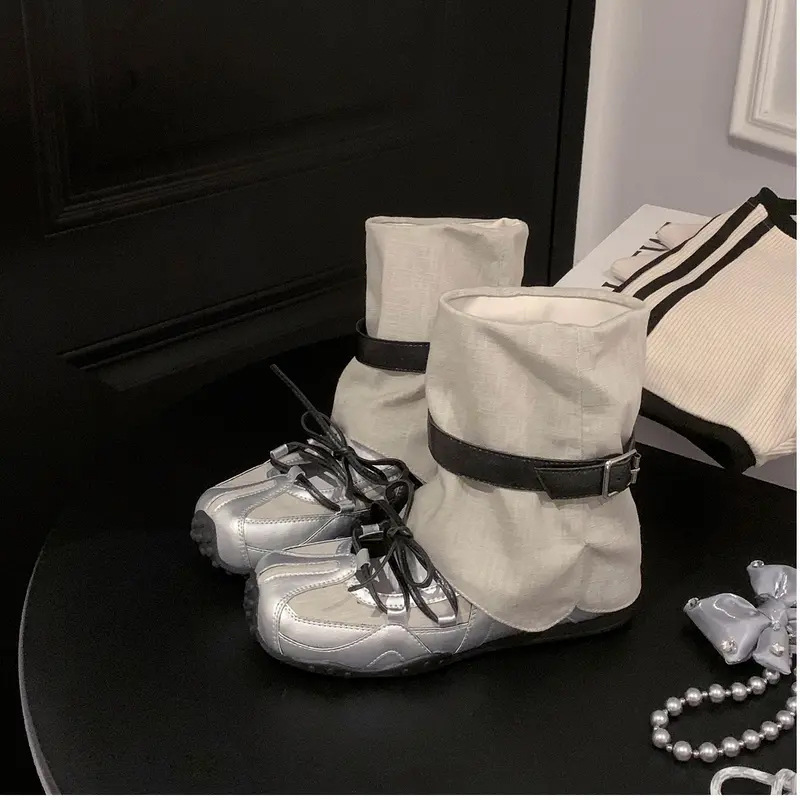 ファッショナブルなレトロなスクエアトゥパンツ、トレーニングシューズ、浅いクロスストラップカジュアルシューズ、女性用サマーバレエスタイルメリージェーンシューズ|undefined