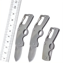 户外钥匙扣折刀不锈钢多功能随身迷你挂件快递开箱水果EDC口袋刀