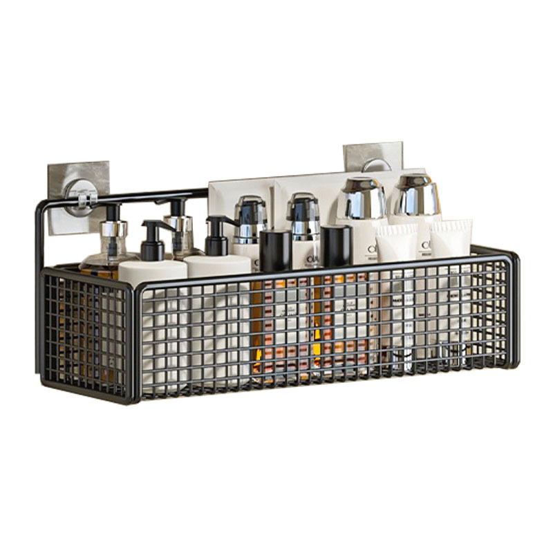 Rack de almacenamiento de artículos de baño Rack de pared de baño sin agujeros Rack de pared de lavabo Rack de pared de baño Rack de almacenamiento de pared de baño