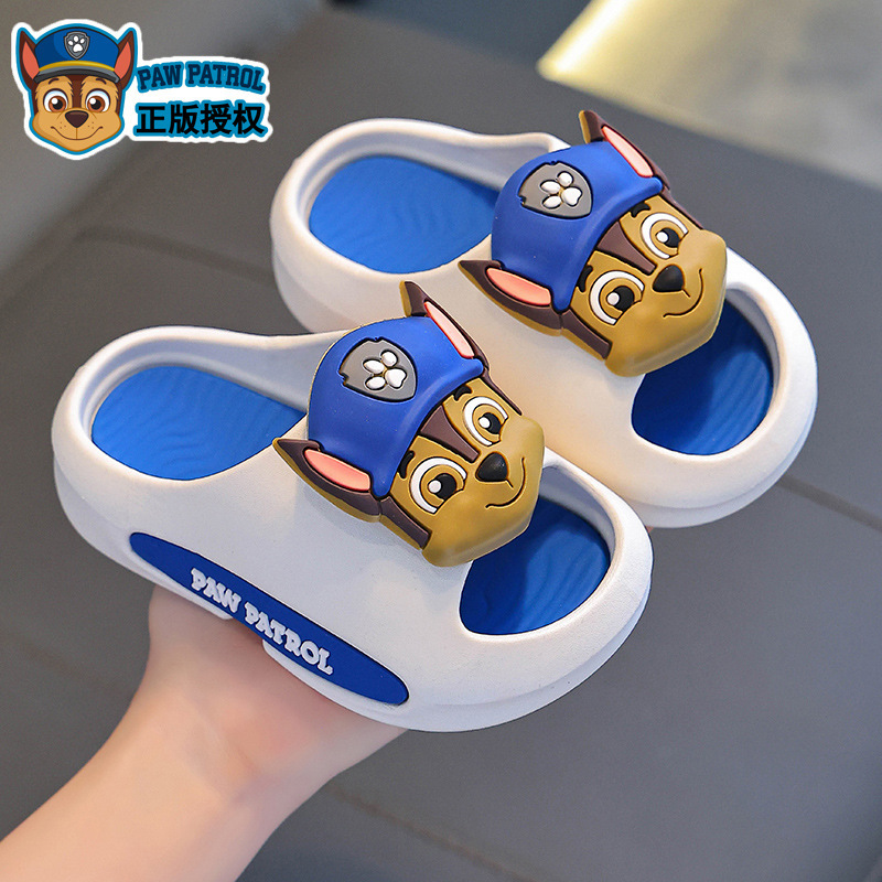 Paw Paw Team Makes Great Achievements Kidsren's Slippers Summer New Style Boys and Girls Indoor and Outdoor Non-Slip Soft Bottom Home Baby Slippers
