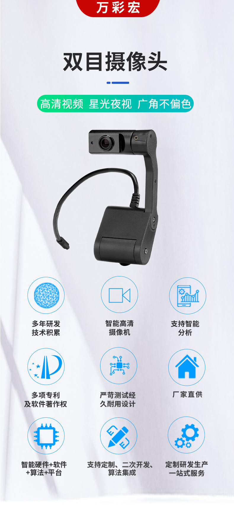 Dual-Camera Vehicle Reversing Monitoring System with Dual Lenses, Two-Way Ahd High-Definition 1.3 Million Pixels 960P for Online Ride-Hailing Taxis