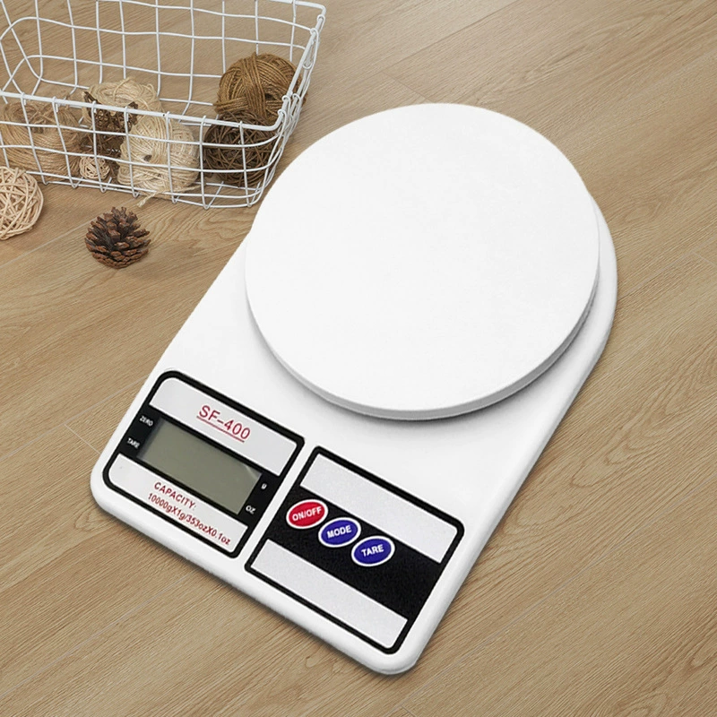 Kitchen Scale SF-400, Electronic Household 10 kg Capacity, Compact 23×17×3.5 cm