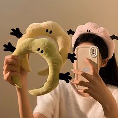 搞怪小手毛绒发箍女款云朵头箍可爱洗脸敷面膜洗漱专用束发带头饰