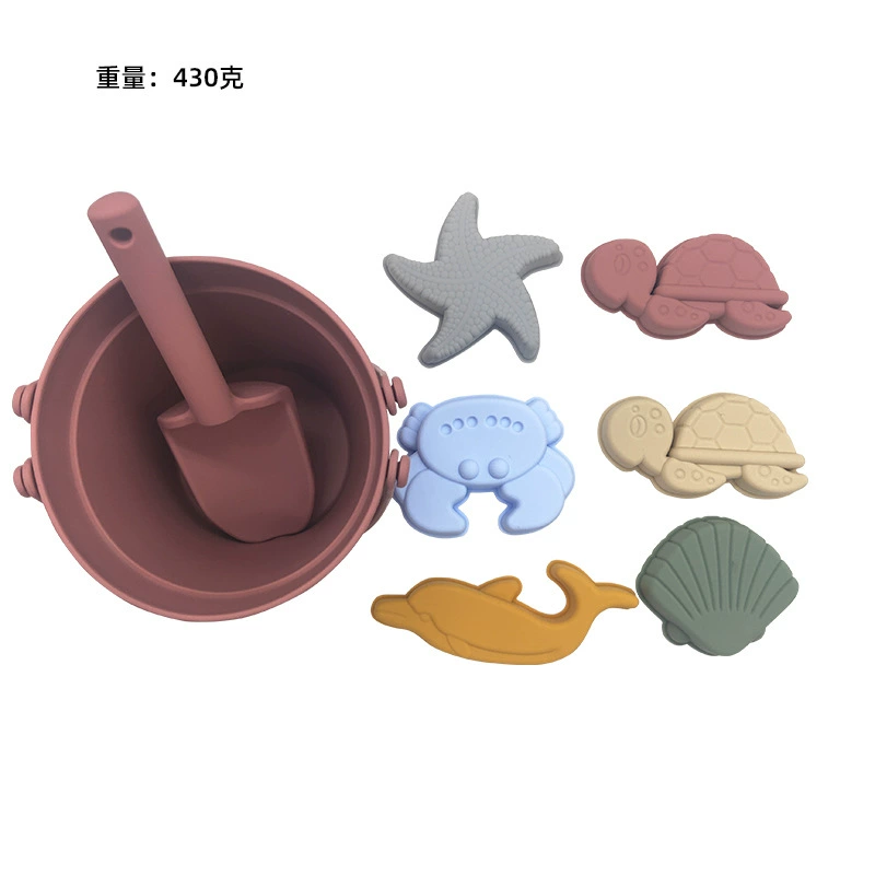 Summer cute toy, beach rubber animal model, tools set, beach style