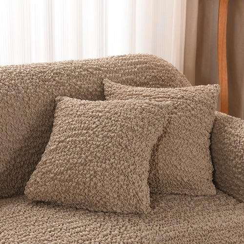  New Cream Cloud Seersucker All-Inclusive Sofa Cover Elastic Non-Slip Anti-Cat Scratch Sofa for Four Seasons