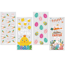 亚马逊新款复活节OPP玻璃纸袋糖果袋卡通食品包装袋 复活节糖果袋