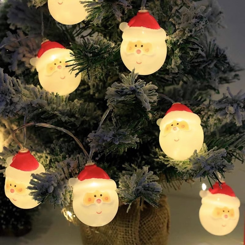 LED transfronterizo decoración de luces Santa muñeco de nieve árbol de navidad luces de atmósfera luces de navidad luces de color luces de luz de cadena