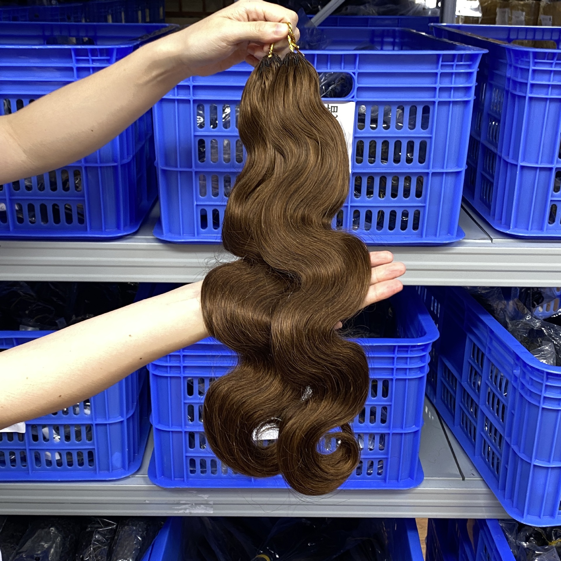 Extensiones Crochet de Cabello Humano Real, Tejido a Mano, para Mujer
