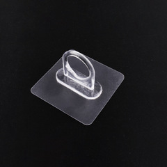 Hooked Shower Gel Shampoo Curtain Rod Round Hole Hanging Rack Multi-Functional Adhesive Hook Wall-Mounted Punch-Free Hanging Wholesale