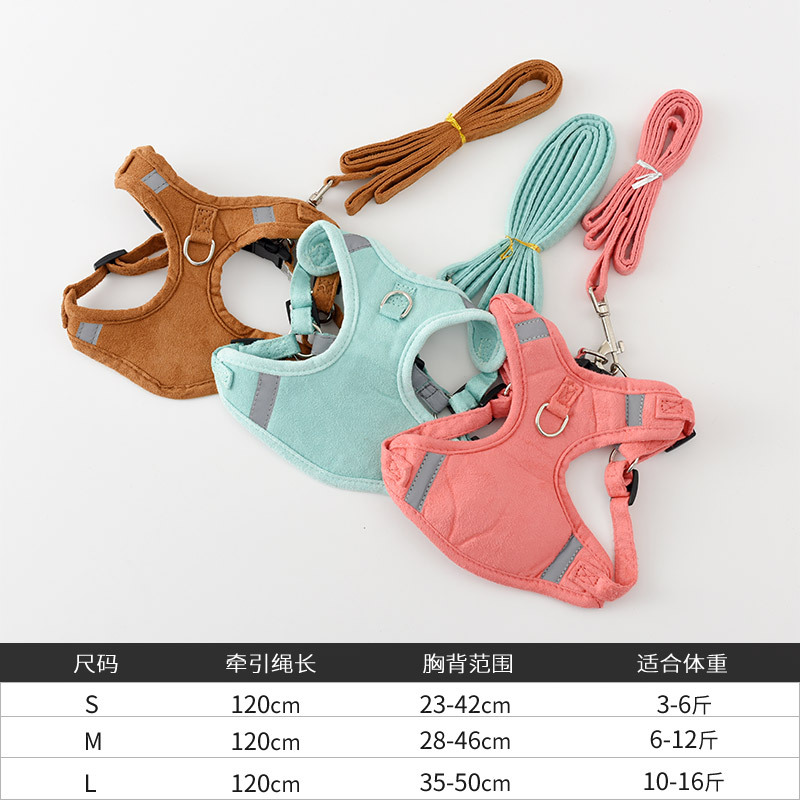 Nueva correa de gato noche reflexivo gato correa ajustable cuello pecho espalda en stock al por mayor