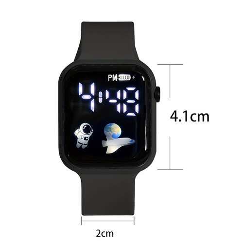 Tech-style women's watch, high-value student's simple and fashionable unicorn, waterproof astronaut electronic watch, children's watch