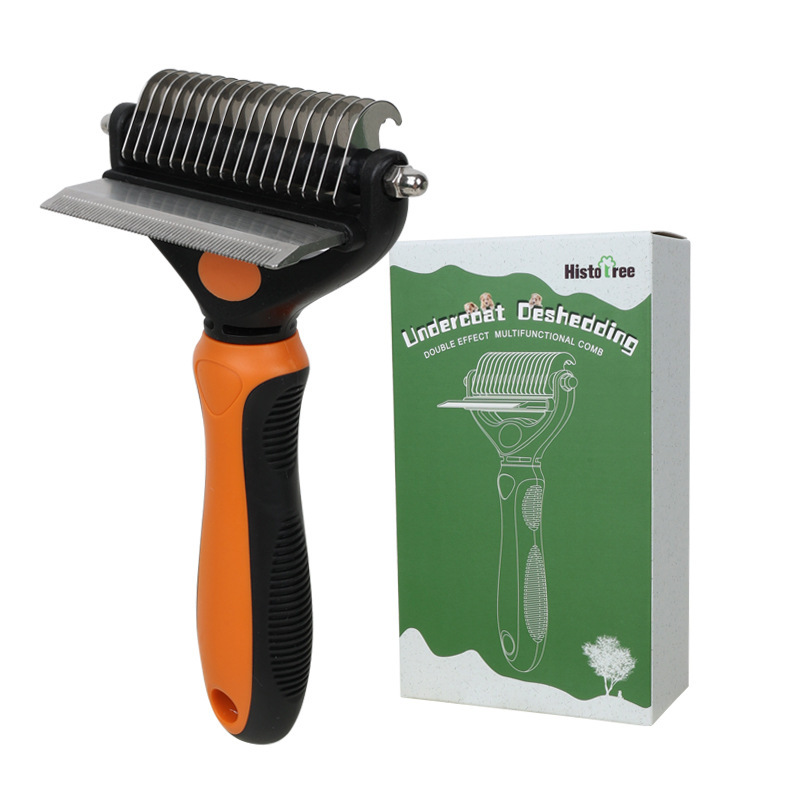 주황색 매듭 헤어 칼