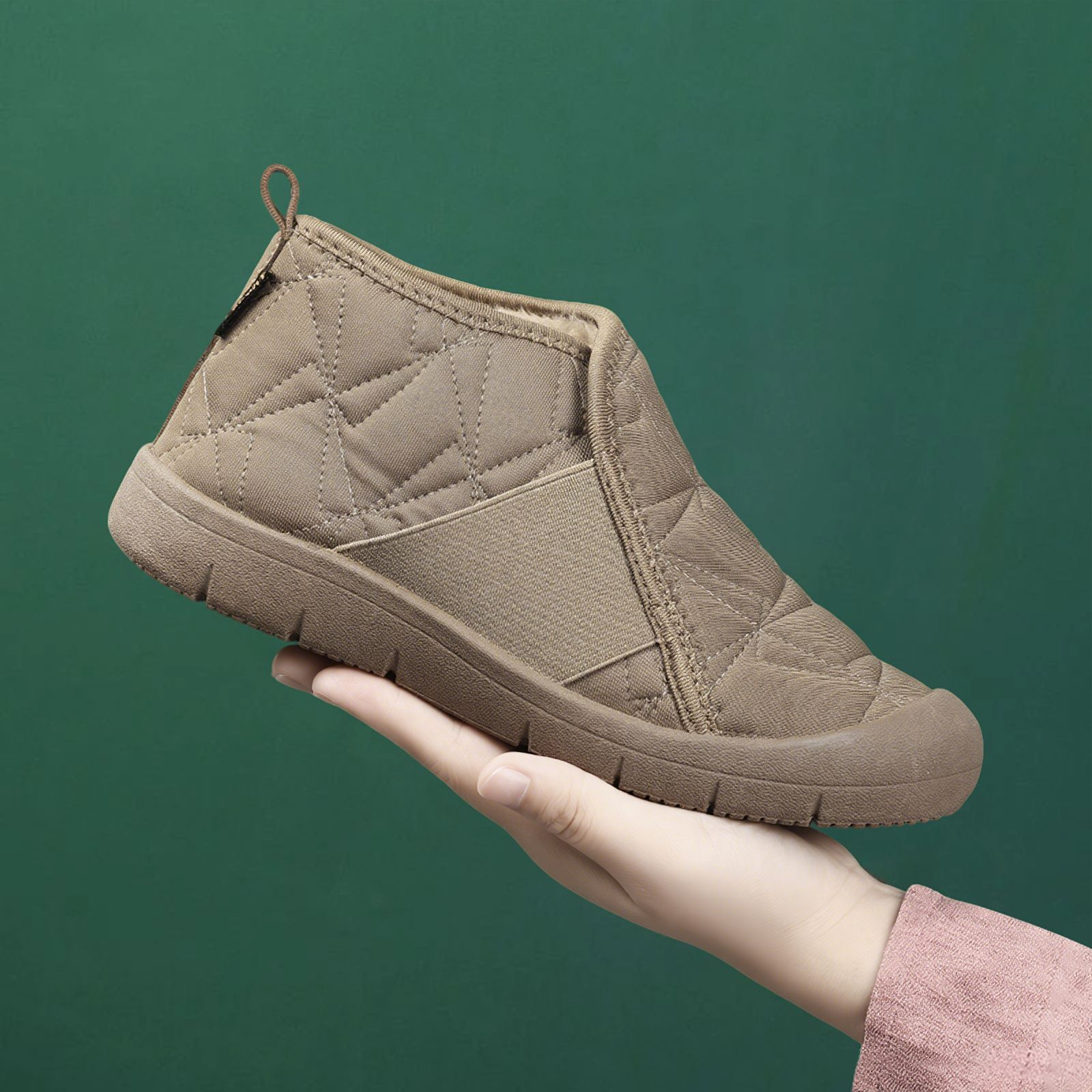Botas de algodón de invierno de mujer nuevas botas de nieve planas de mujer cómodas botas cortas casuales de moda zapatos de algodón calientes de mujer