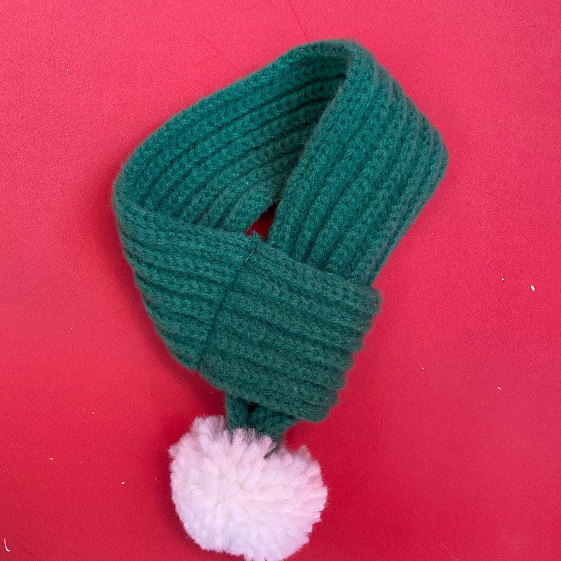 Gato collar bufanda perro bufanda Navidad saliva Toalla de punto lana tejida a mano cuello joyería transfronteriza