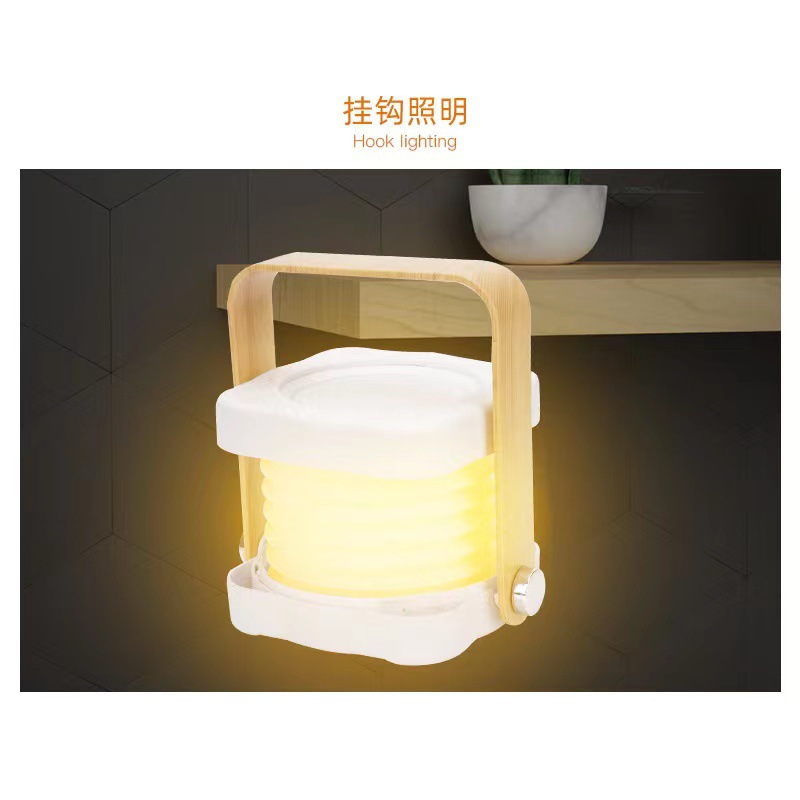 Nueva linterna LED luz de la noche fría y cálida de dos colores ajustable plegable creativo lámpara de protección para los ojos lámpara de mesa de carga USB de larga resistencia