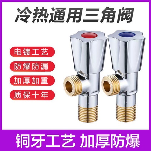 Wholesale Angle Valve 304 Stainless Steel Hot Water Heater Copper Fitting 4/4