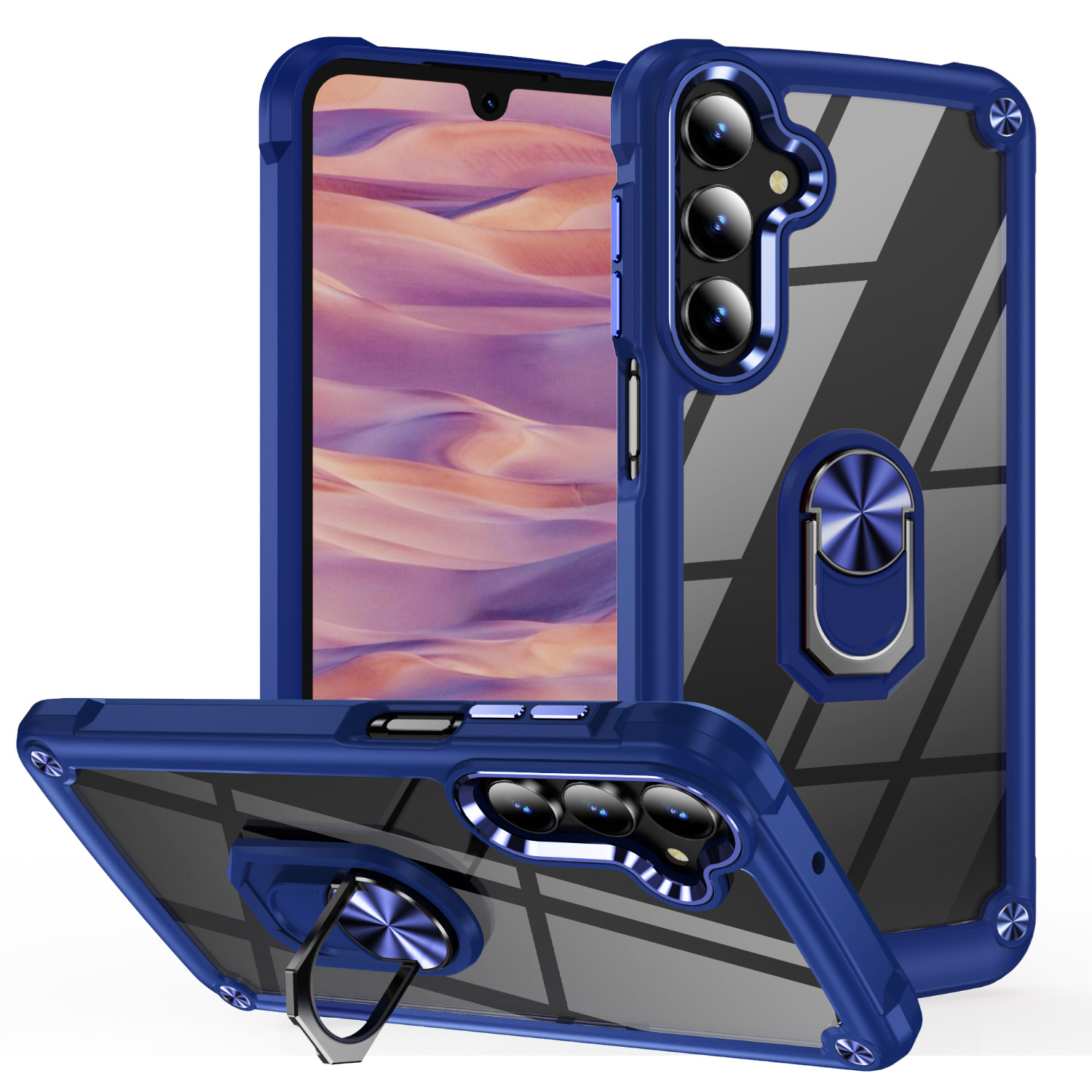 适用A26-5G-A17-5G金翅鸟进口材料透明五金按键同色亚克力+TPU