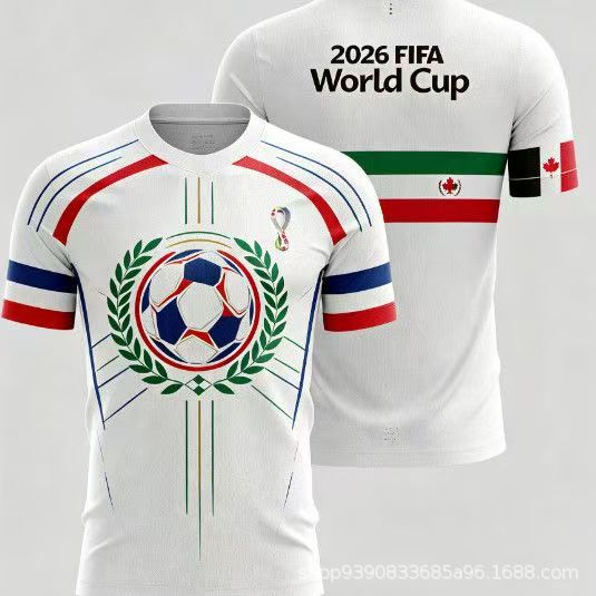 2026 New Cross-Border Usa, Canada, and Mexico World Cup Fan T-Shirt Football Star Support Banner 3D Printed Short Sleeve