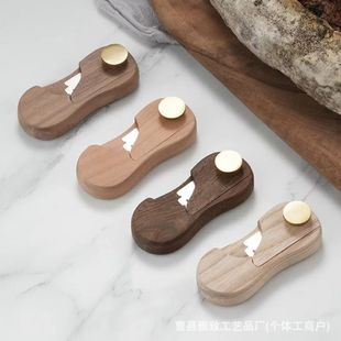 Cross-Border Wooden Small Bread Knife Home Kitchen Baking Dough Snack Trimming Knife Foldable Portable Knife