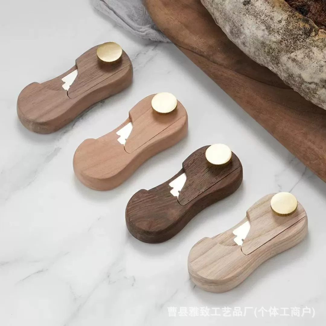 Складной портативный нож для выпечки хлеба, теста и закусок, деревянный, для дома и кухни