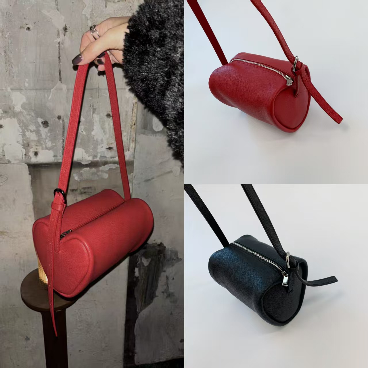 韩国小众25新款EECH情人节款爱心形单肩包斜挎包腋下包