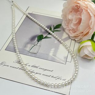 Zhuji Natural Freshwater Pearl White Bright Strong Light Millet Chain 4-5mm Fashion Joker Baby Beads Clavicle Chain