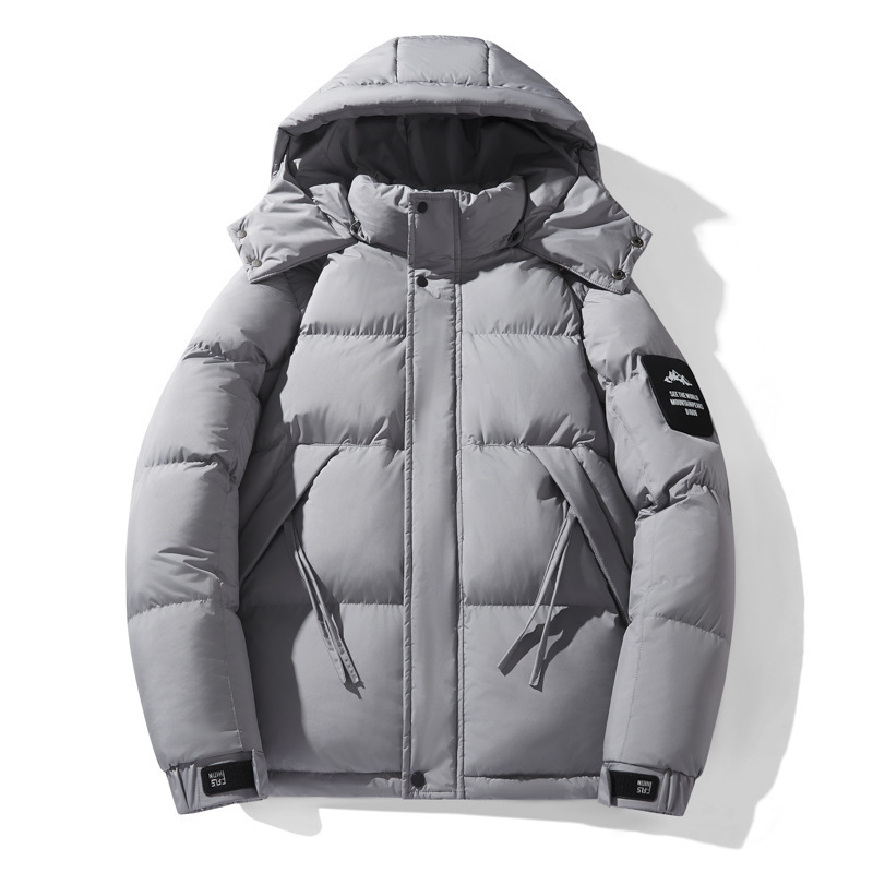 跨境批发秋冬季连帽棉服男女潮牌纯色棉衣服大码公版外套一件代发|undefined