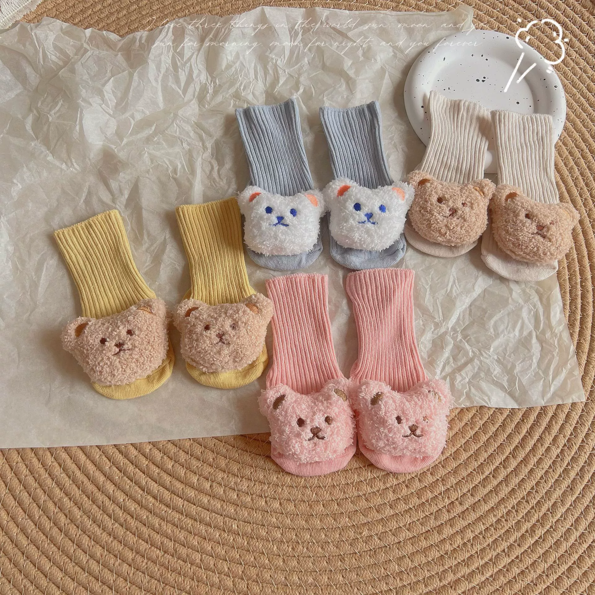 Брендовые детские куклы, мультяшные носки с коленями, новая коллекция, средней длины, оптом