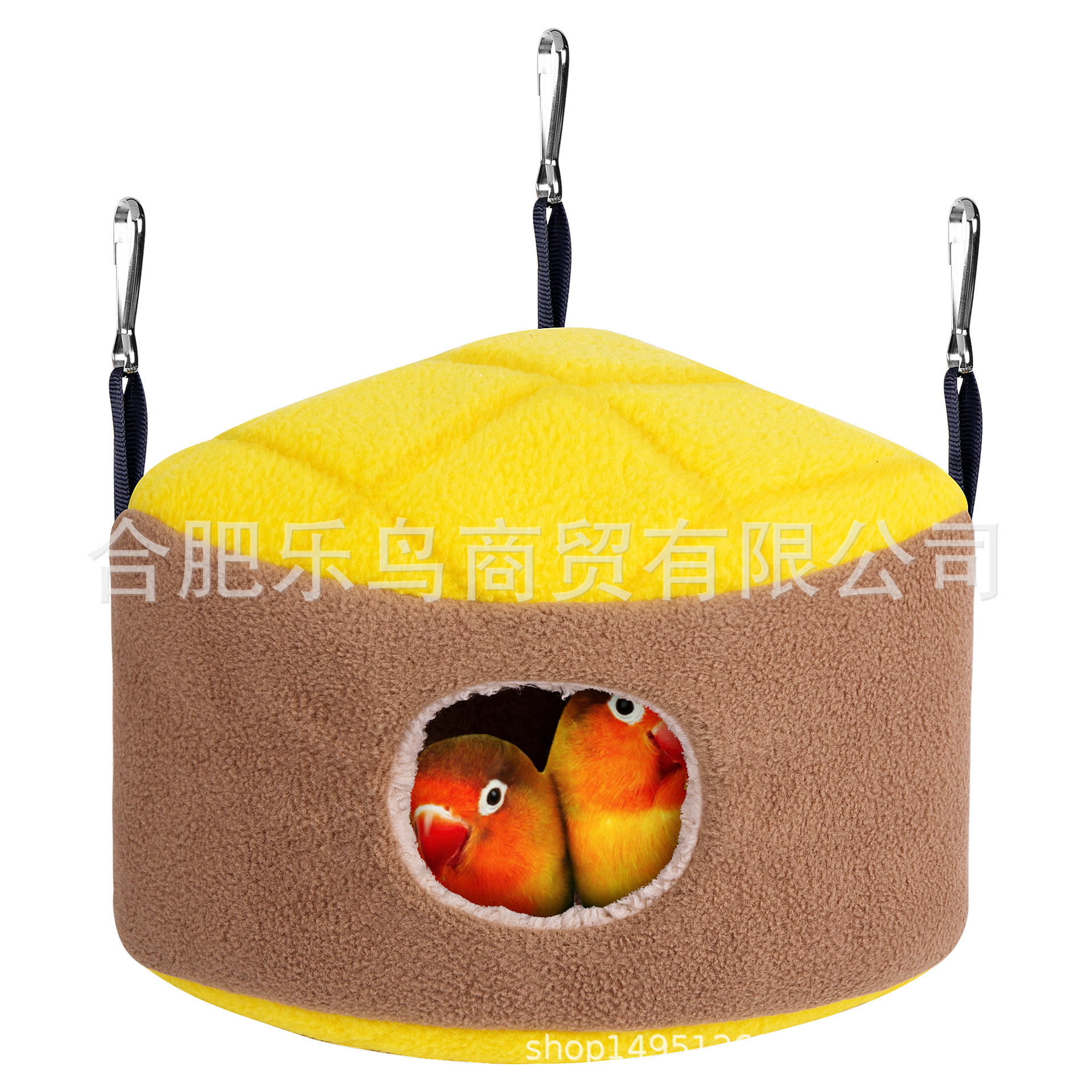 Pequeño loro algodón nido invierno cálido algodón nido piña pan nido triángulo