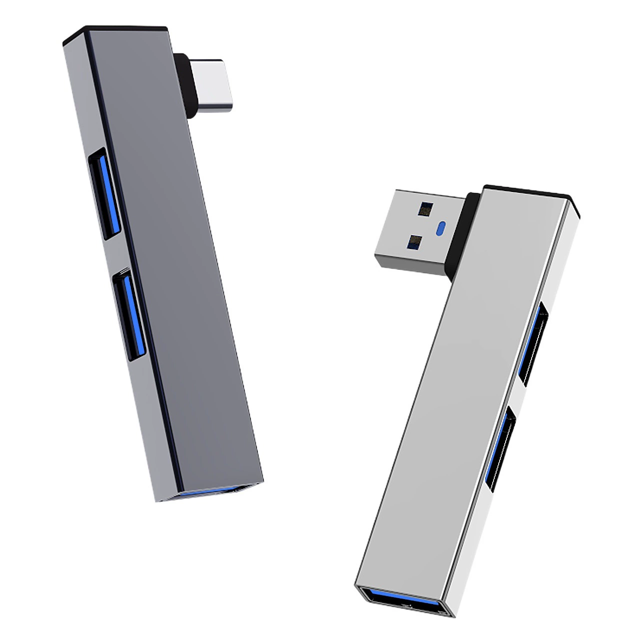 USB3.0 угловая док-станция, разветвитель, конвертер, концентратор, разветвитель, док-станция для компьютера, ноутбука