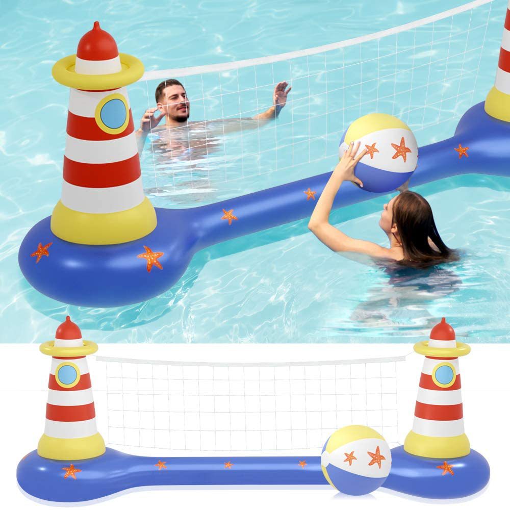 Factory supply inflatable water volleyball stand basketball stand adult children playing water entertainment game mat