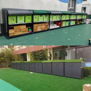 Kindergarten Outdoor Toy Cabinet Children's Toy Graffiti Cabinet Multi-Functional Outdoor Rainproof Storage Cabinet Equipment Storage Direct Sales