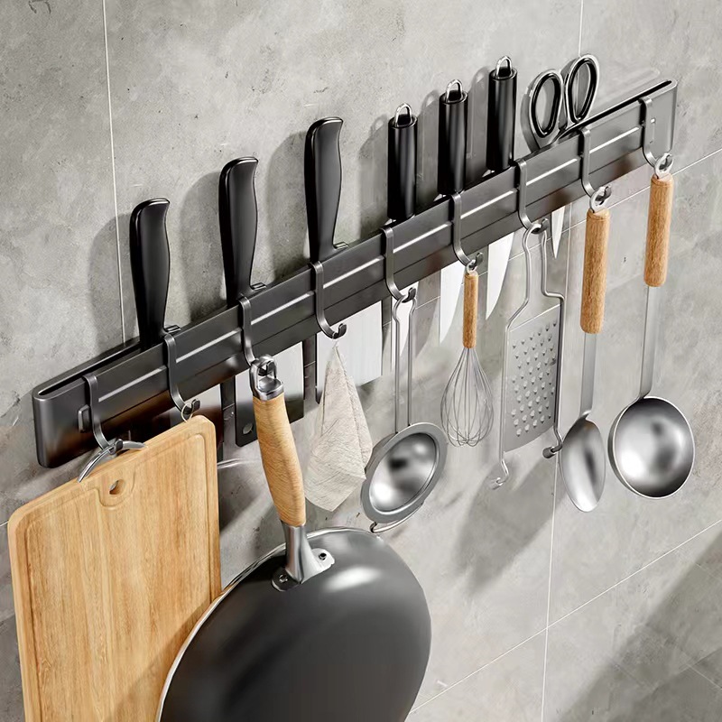 Kitchen knife holder wall-mounted without drilling, home kitchen knife storage rack, knife wall mount, knife stand for kitchen.