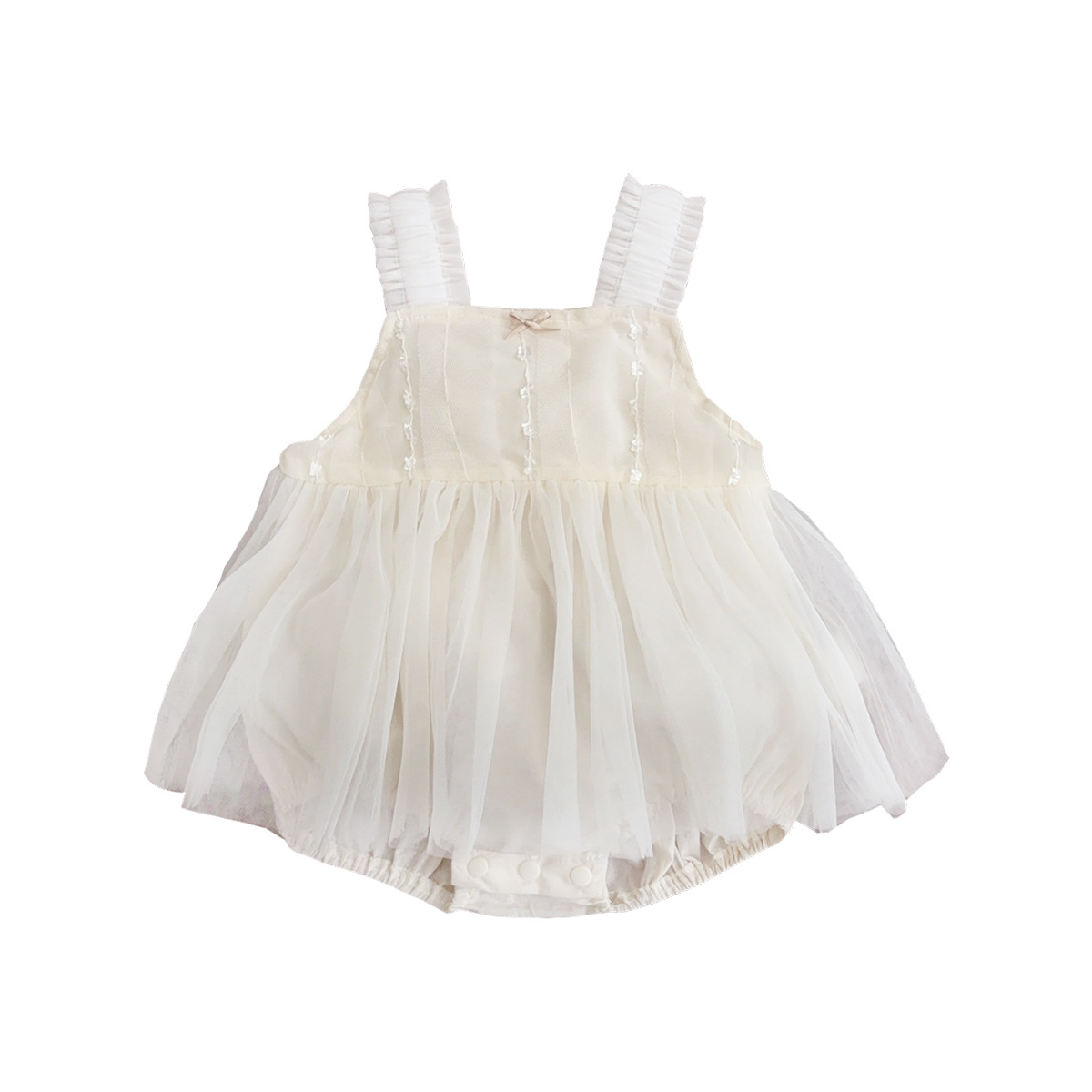 Youhe ropa para niños bolso de bebé pedo vestido de princesa tirantes de verano hilo de hilo vestido de una pieza vestido de bebé femenino ropa de año nuevo