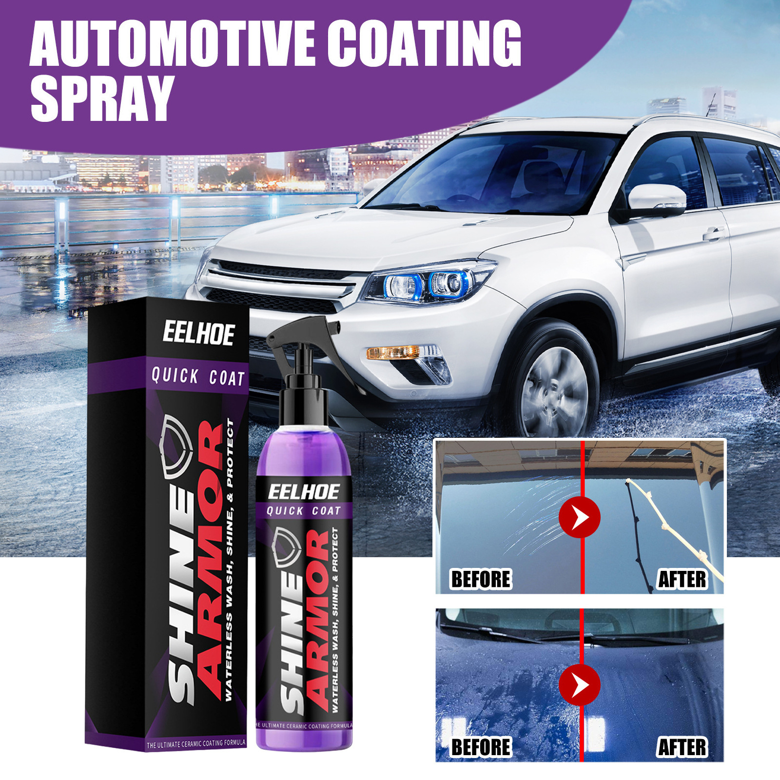 EELHOE Purple coating hand spray wax micro -plated car coating spray…