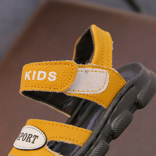 Summer  New Children's Real Leather Sandals for Boys and Girls, Baby Soft Sole, 1-5 Years Old, Wholesale