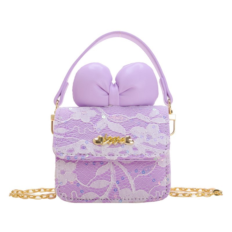 Coreana mini niños niñas bolso de hombro cadena arco bolso de hombro bolso de mujer primavera nuevo