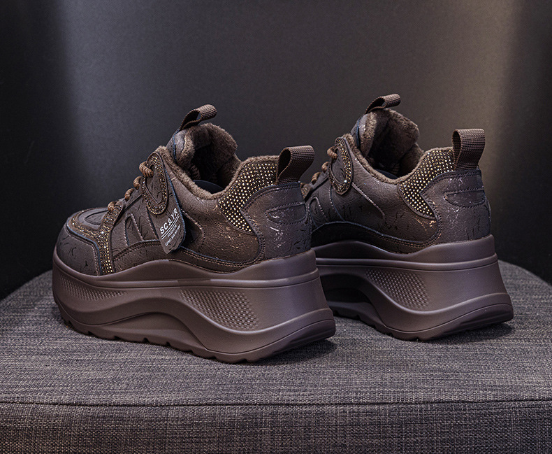 Giày sneaker nữ đế dày phong cách cổ điển Forrest Gump, thời trang đa năng, phù hợp mọi dáng người — M2975 đơn màu xám, M2975-1 plus nhung xám, M2975 lớp lót đơn màu be, M2975-1 plus nhung màu be chi tiết 14