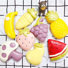 Fruit and Vegetable Cartoon Steamed Bun Set, Household Pastry and Snack Buns, Baking Mold, Dough and Flower Mold