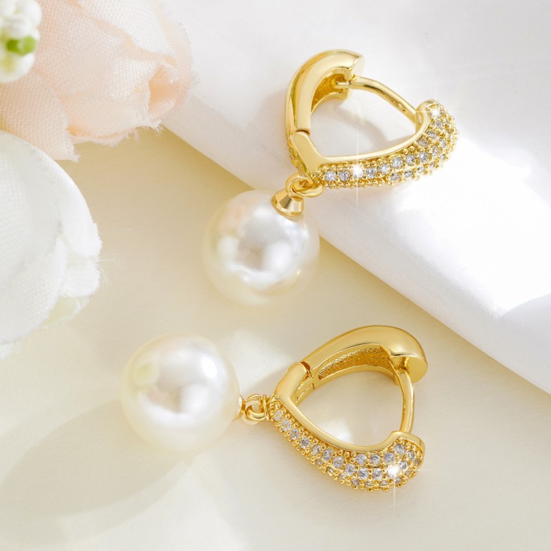 Orecchini di perle di lusso con zirconi per feste eleganti_voghion.com