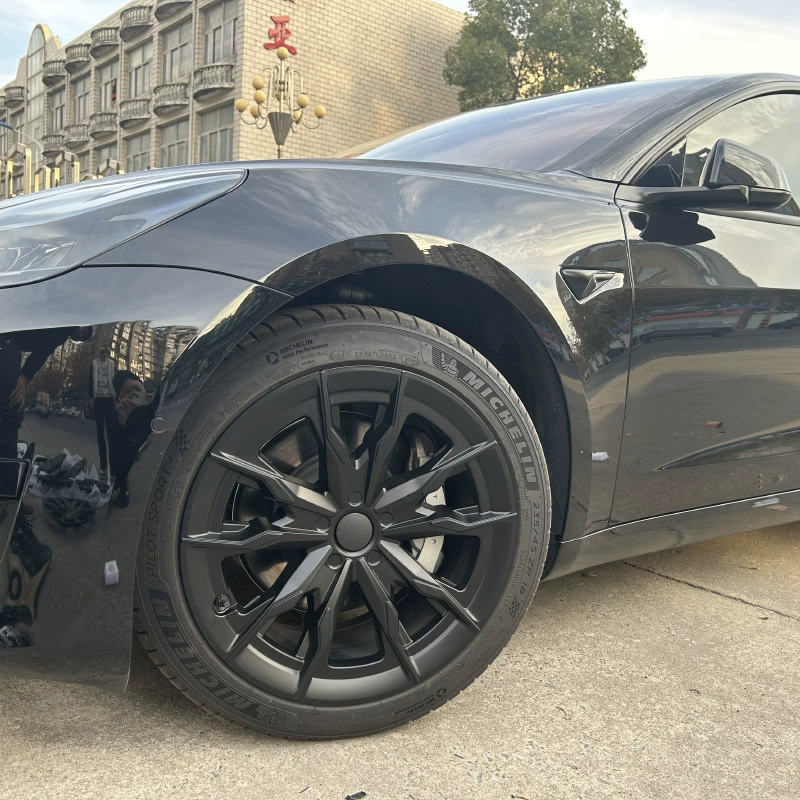 Tesla, лента, ступица, модифицированные шины, 18 дюймов